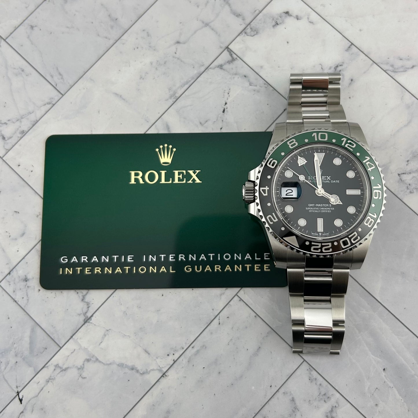 Rolex GMT-Master II "Sprite" Black Dial on Oyster Ref. 126720VTNR Card 2026 — view 7