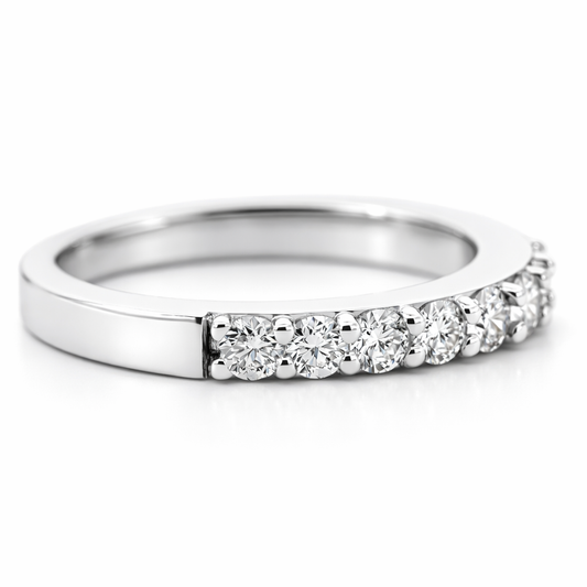 14k White Gold Ladies Dia. Ring Ring Size 7 - Fine Jewelry | Bust Down & Co