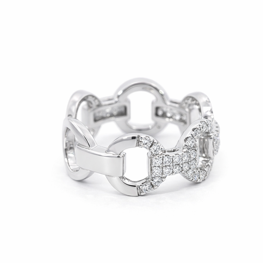 14k White Gold Ladies Ring Ring Size 6.5 - Fine Jewelry | Bust Down & Co