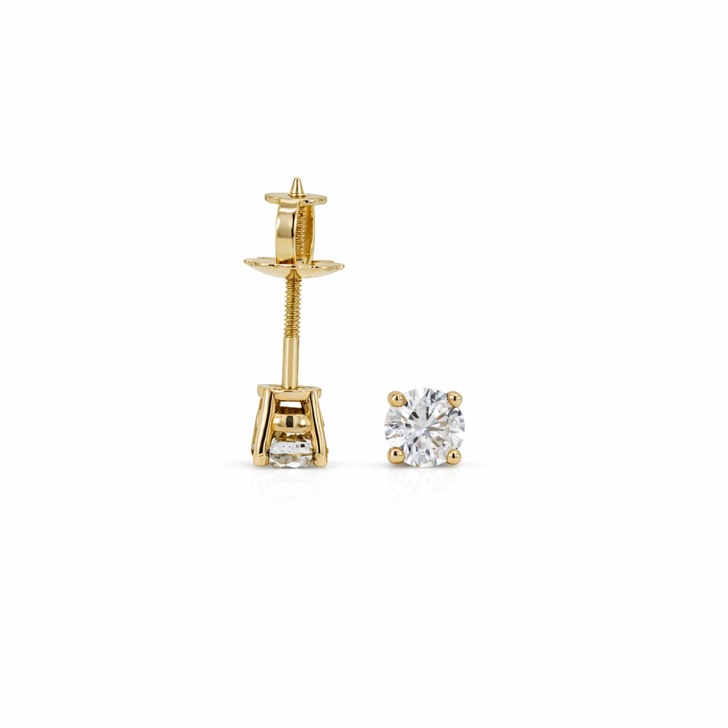 14k Yellow Gold 3Mm Dia. Studs Earrings - Fine Jewelry | Bust Down & Co
