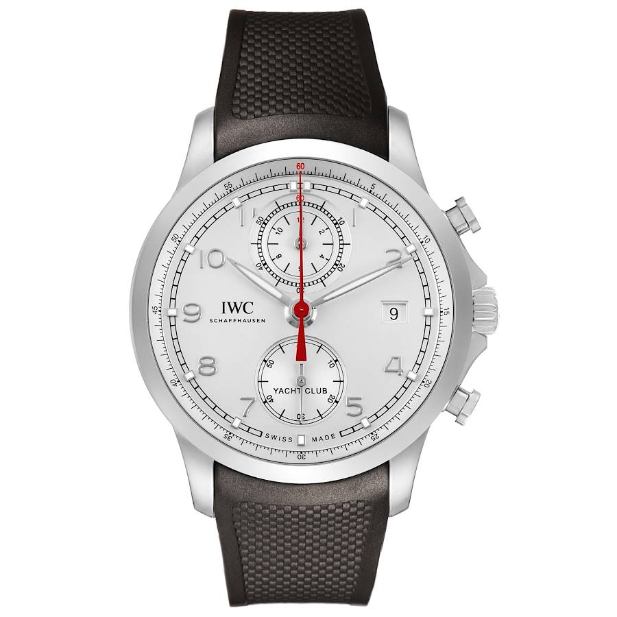 Iwc Portugieser Yacht Club White Arabic Numerals Dial on Rubber Strap Ref. IW390206