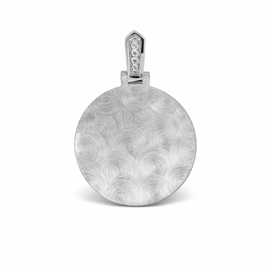 10k White Gold Marijuana W/ Diamonds Pendant - Fine Jewelry | Bust Down & Co