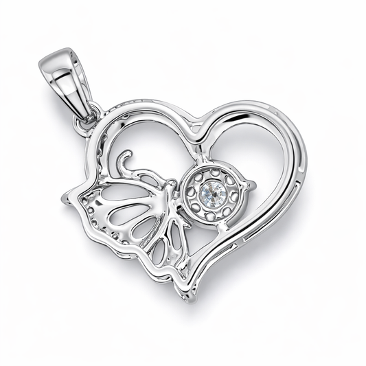 PLT Gold Heart Diamond Pendant Pendant - Fine Jewelry | Bust Down & Co