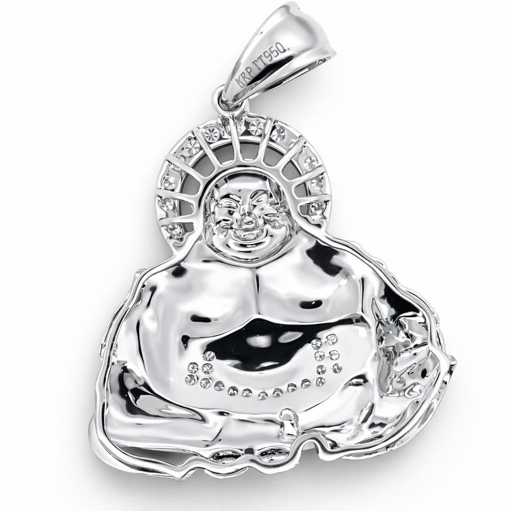 PLT Gold Dibuddha Amond Pendant Pendant - Fine Jewelry | Bust Down & Co