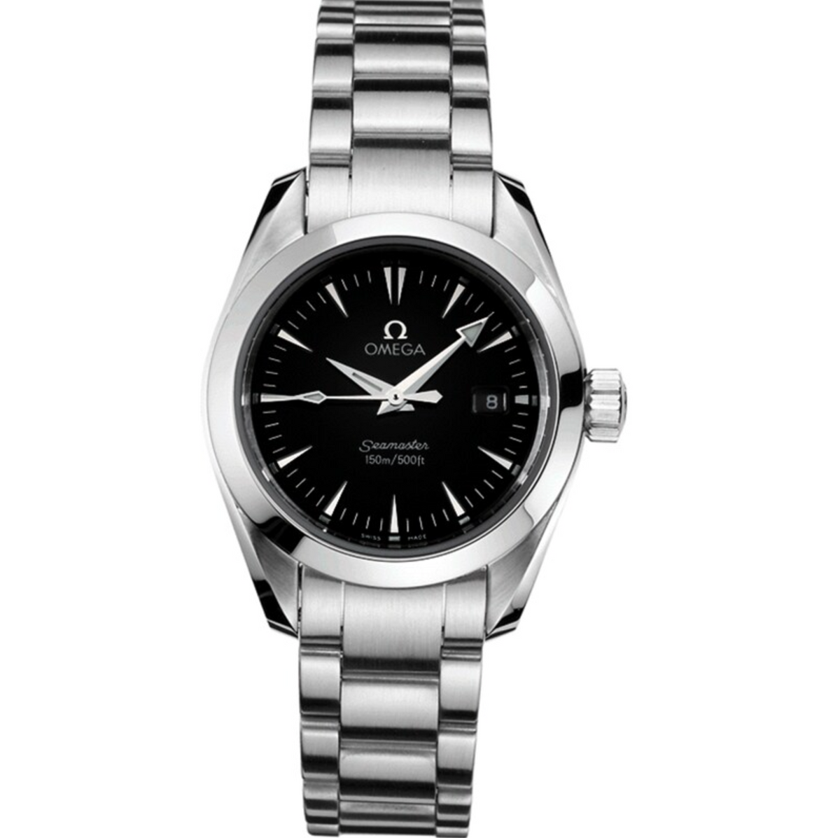 Omega Seamaster Date Black Dial on Stainless Steel Bracelet Ref. 2577.50.00