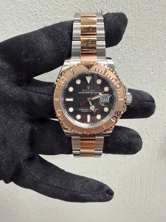 Rolex Yacht-Master Black Dial on Oyster Ref 126621 with New Style Card Green 2023