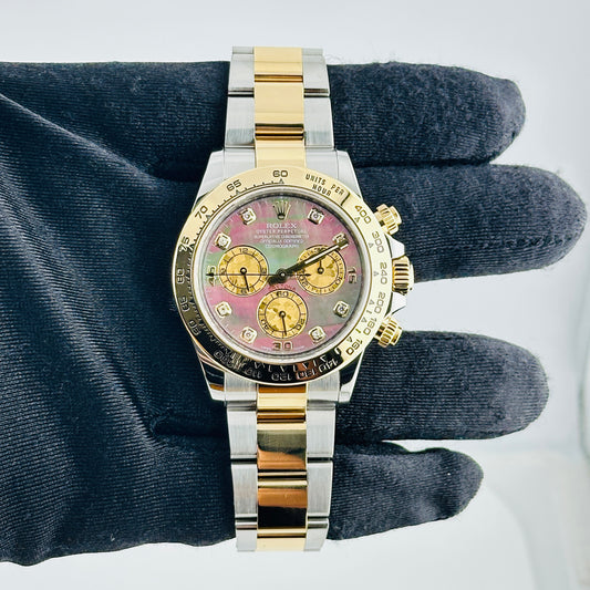 Rolex Daytona Dark Mop Diamond Dial on Oyster Bracelet Ref. 116503 Card 2017 — view 2