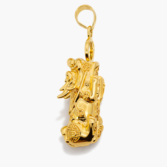 18k Yellow Gold Phu Dog Pendant - Fine Jewelry | Bust Down & Co