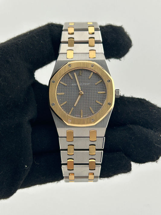 Audemars Piguet Royal Oak Grey Dial on 2 Tone Bracelet Ref. 56303SA — view 2