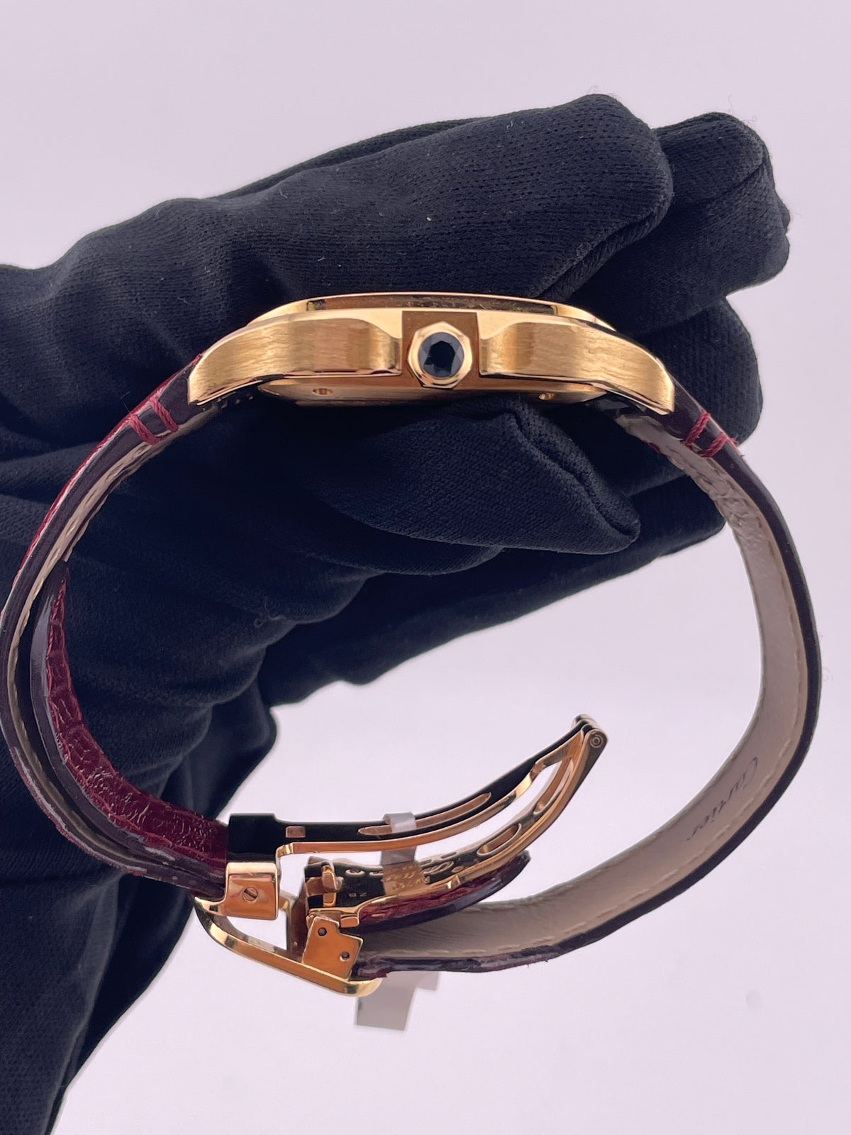 Cartier Santos de Cartier Silver Dial on Leather Strap Ref. WJSA0008 Card 2021 — view 5