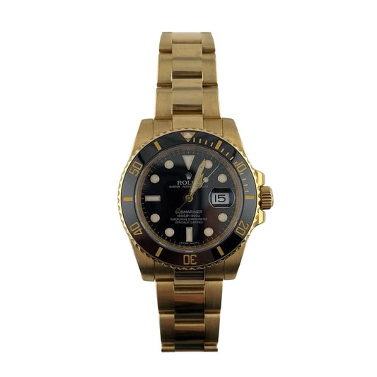 Rolex Submariner Black Dial on Oyster Ref 116618LN with Card Old Green 2009