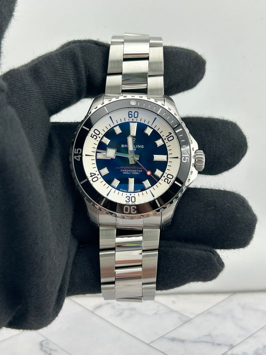 Breitling Superocean Automatic Blue Dial on Bracelet Ref. A17376211C1A1 Card 2026 — view 2