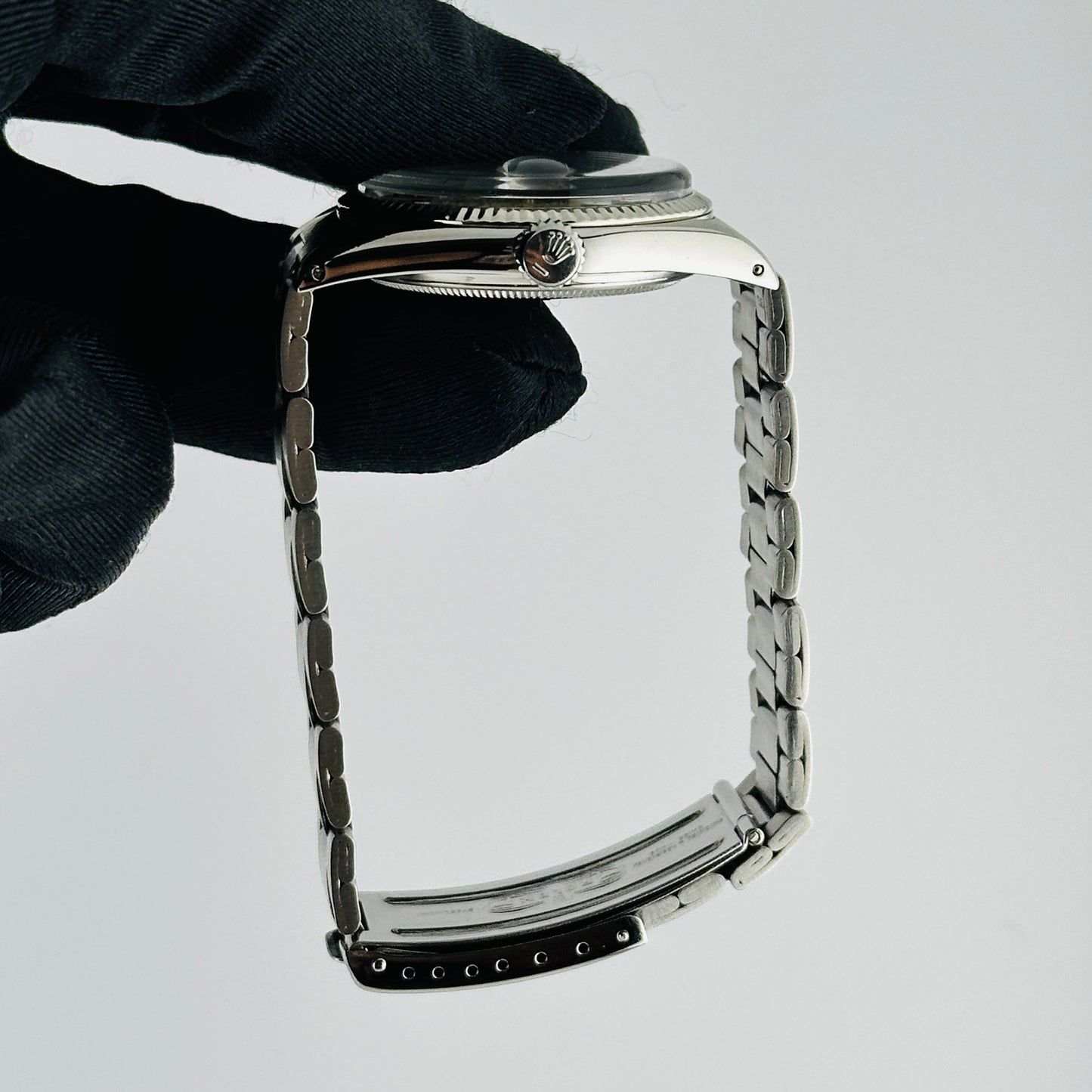 Rolex Datejust Silver Stick / Has Spots Dial on Folded Oyster Ref. 1601 1963 — view 4