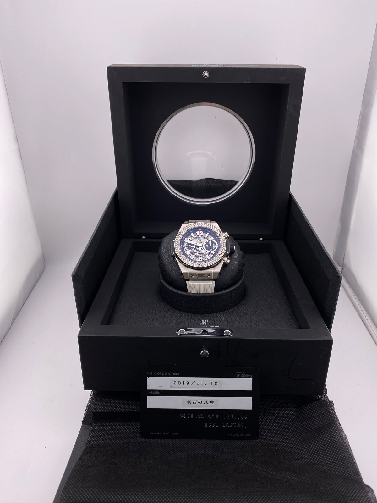 Hublot Big Bang Unico Black Skeleton Dial on Rubber Strap Ref. 411.NX.1170.RX.1104 Archives and Box 2019 — view 7