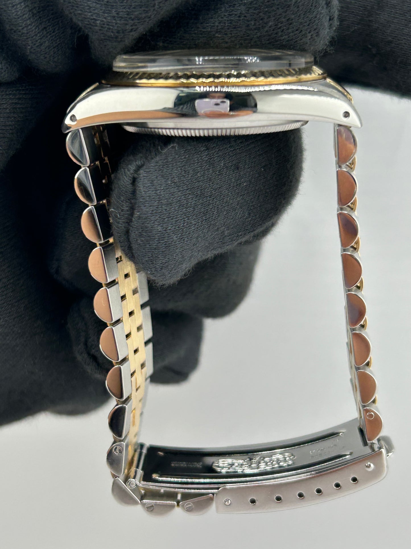Rolex Datejust Champagne Stick Dial on D Link Jubilee Bracelet Ref. 16013 1987 — view 6