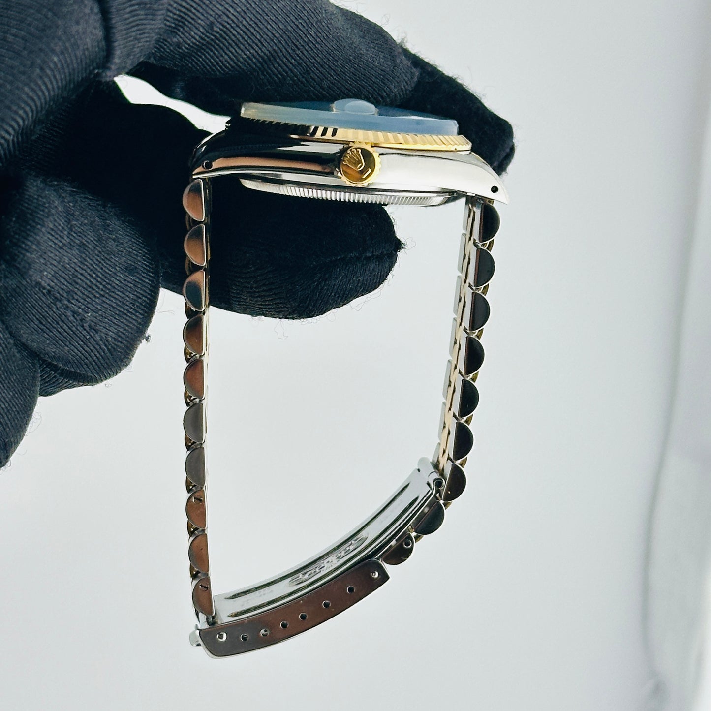 Rolex Datejust Champagne Stick Dial on D Link Jubilee Bracelet Ref. 16013 1987 — view 6