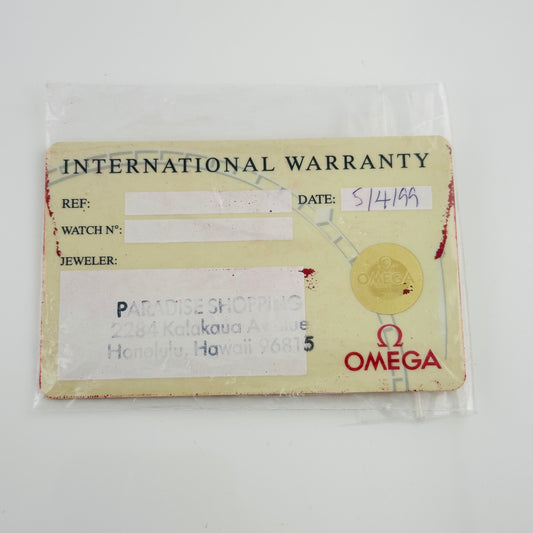 Omega Speedmaster Black Dial on Stainless Steel Bracelet Ref. 3510.50.00 Card 1999 — view 2