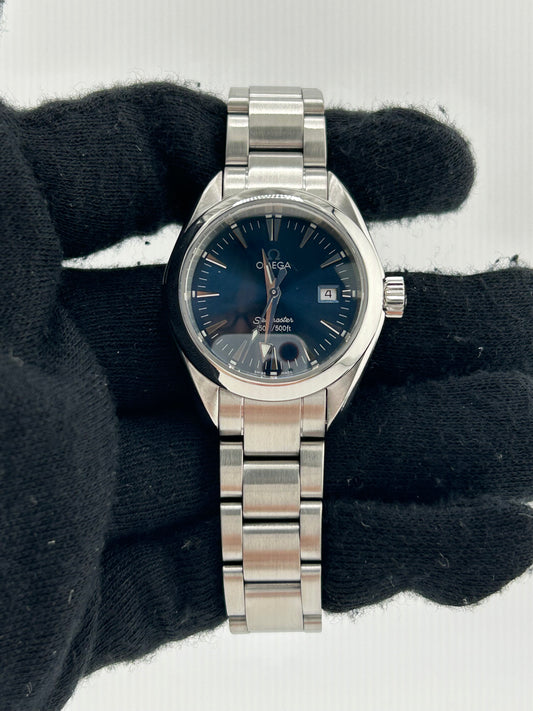 Omega Seamaster Date Blue Dial on Stainless Steel Bracelet Ref. 2577.80.00 Card 2006 — view 2