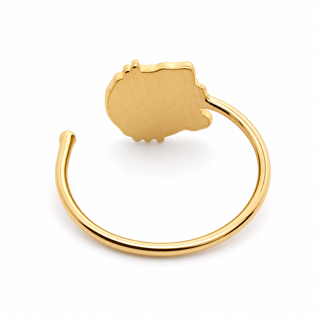 24K Solid Gold Money Kitty Nose Ring Hoop
