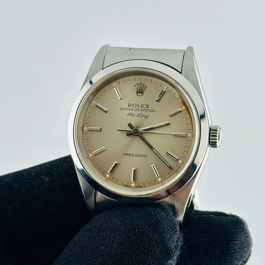 Rolex Air-King Silver / Mark Between 1 & 3 Dial on Oyster Ref 14000
