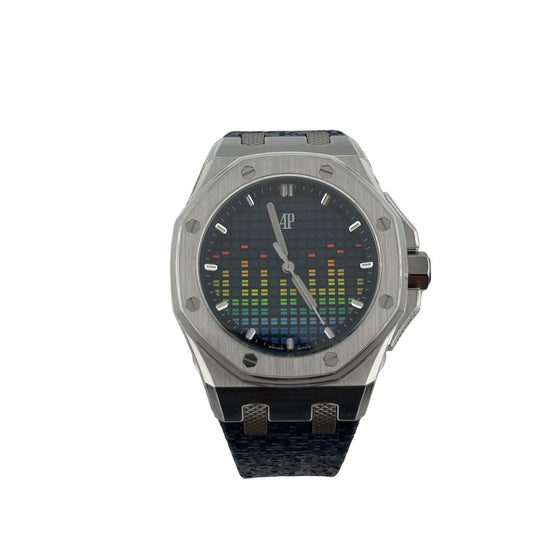 Audemars Piguet Royal Oak Offshore Music Edition Blue Dial on Rubber Ref. 77600TI.OO.A343CA.01 Card 2022 — view 2