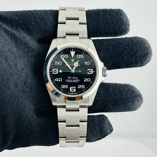 Rolex Airking Black Dial on Oyster Bracelet Ref. 126900 Card 2024 — view 2