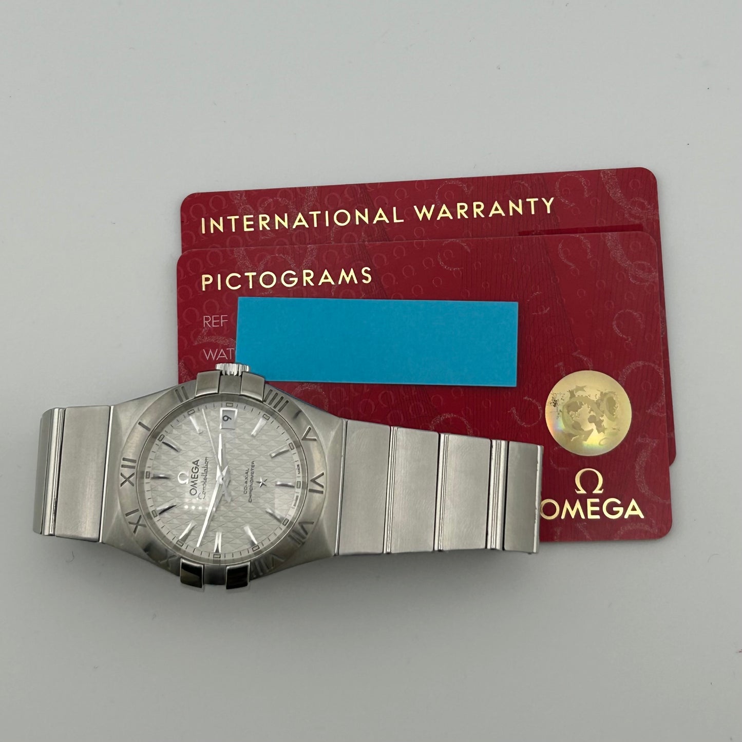 Omega Constellation Silver Dial on Stainless Steel Bracelet Ref. 123.10.35.20.02.002 Card 2018 — view 6