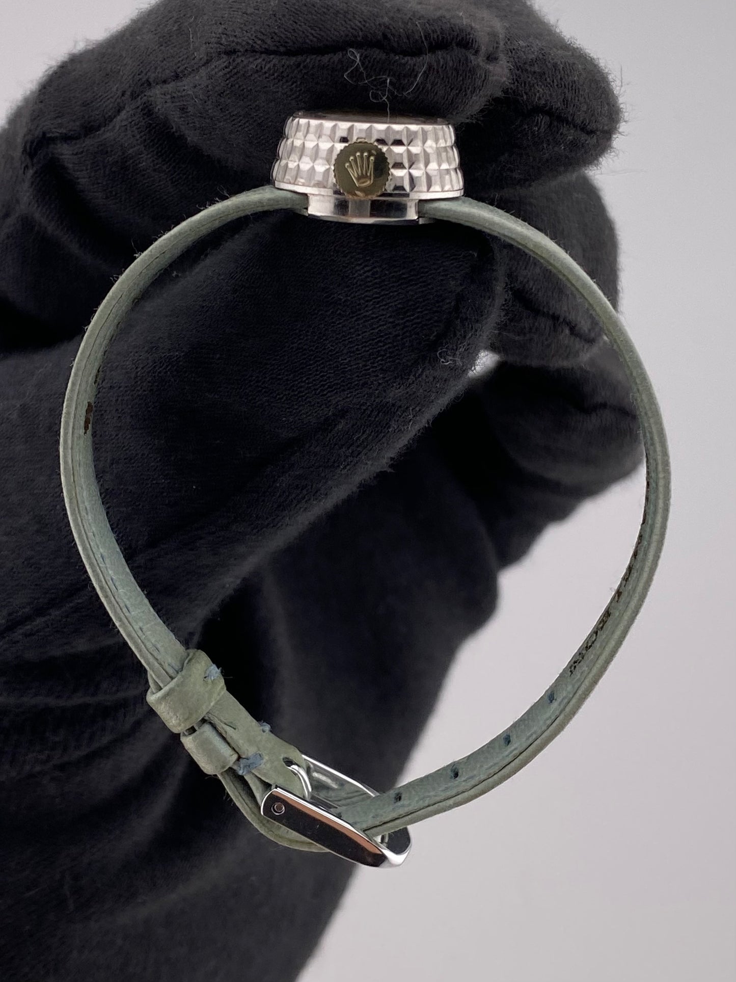 Rolex Chameleon Silver Stick Dial on Leather Ref. 2025/9 — view 5