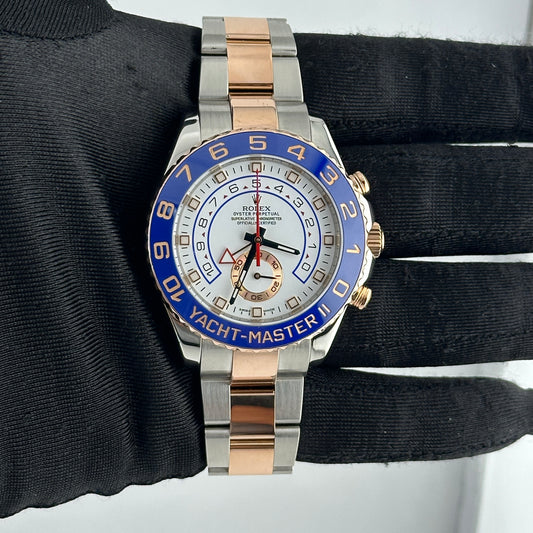 Rolex Yacht-Master II White Dial on Oyster Ref. 116681 Card 2015 — view 2