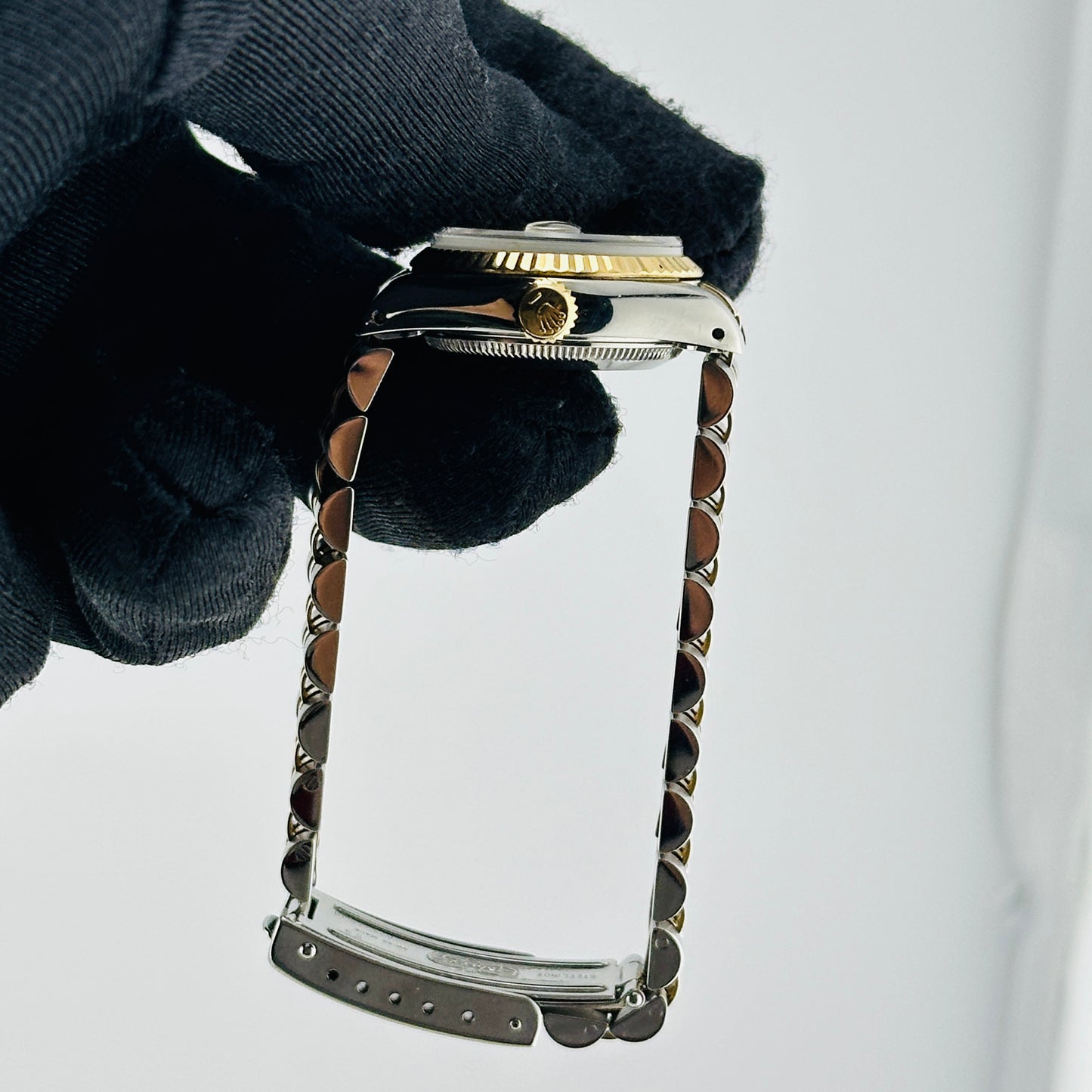 Rolex Datejust Lady Champagne Stick Dial on D Link Jubilee Bracelet Ref. 69173 1993 — view 6