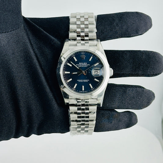 Rolex Datejust Blue Index Dial on Jubilee Ref. 126300 Card 2019 — view 2