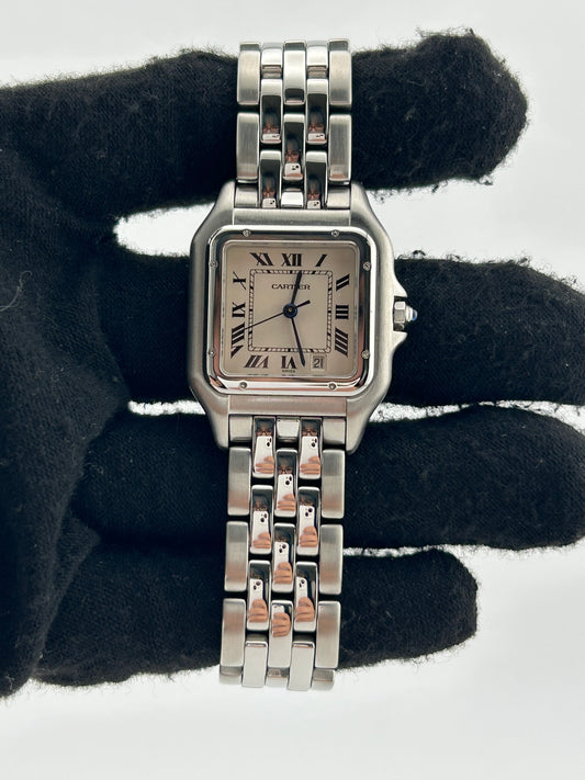 Cartier Panthere White Dial on Stainless Steel Bracelet Ref. 1310 — view 2