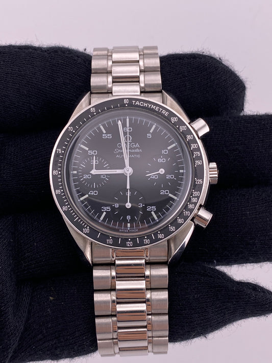 Omega Speedmaster Reduced Black Dial on Stainless Steel Ref. 3510.5 — view 2