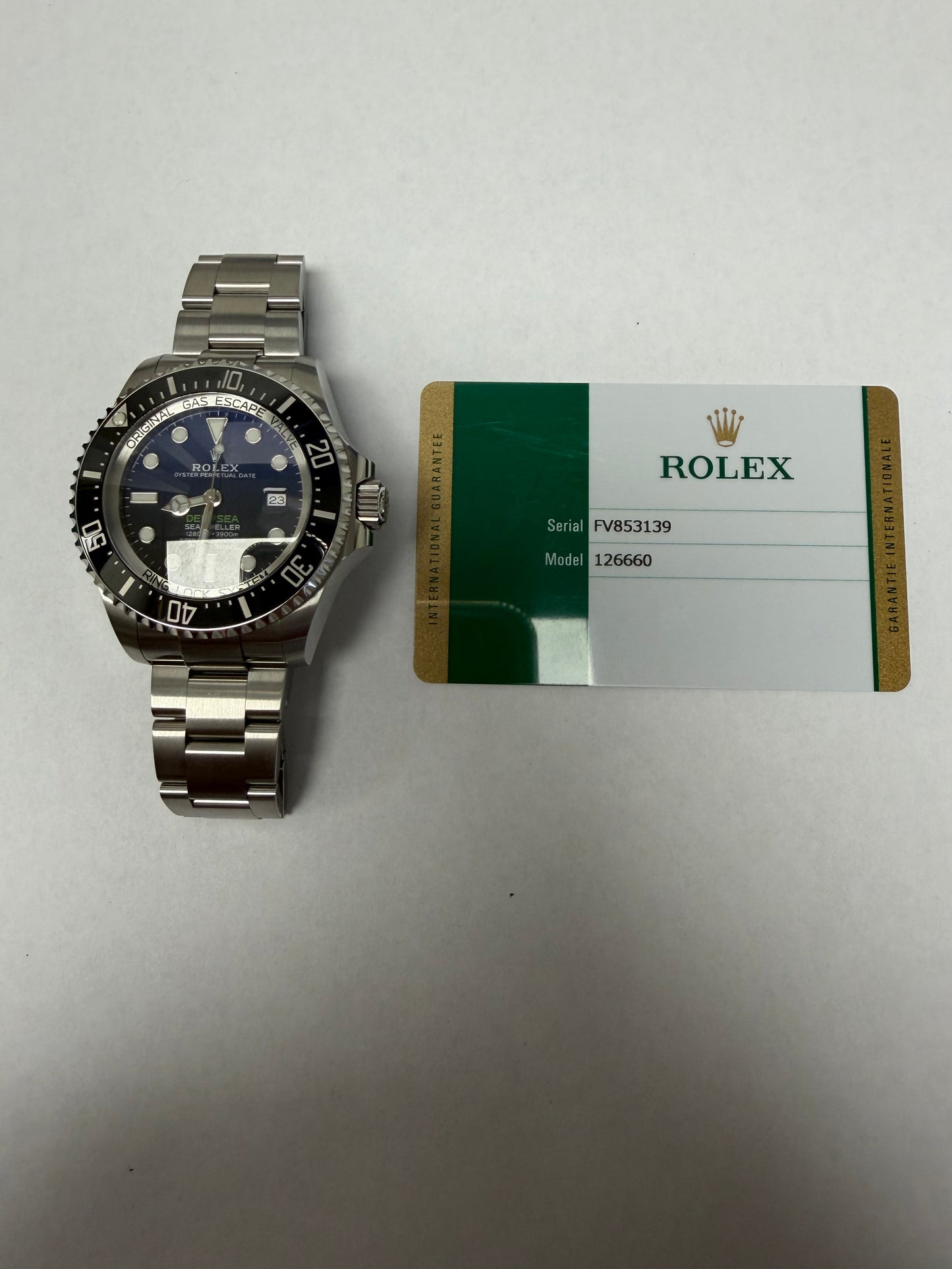 Rolex Sea-Dweller Deepsea Blue James Cameron Dial on Oyster Ref. 126660 Card 2019 — view 5