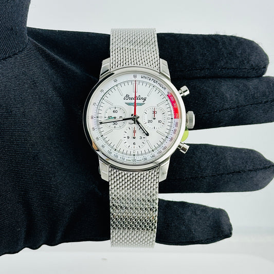 Breitling Top Time White Dial on Mesh Steel Ref. AB0176 Card 2026 — view 2