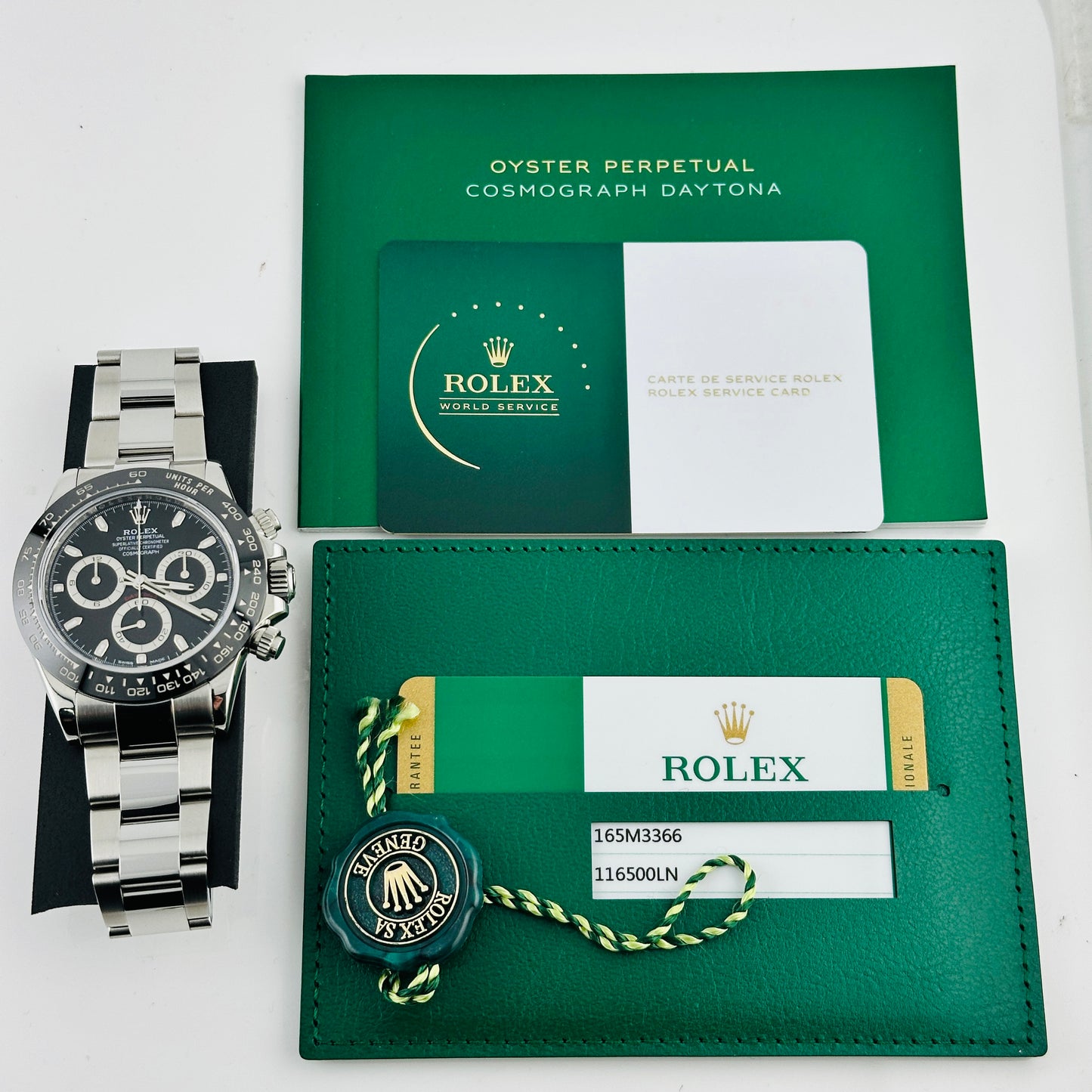 Rolex Daytona Black Dial on Oyster Bracelet Ref. 116500LN Card 2019 — view 7
