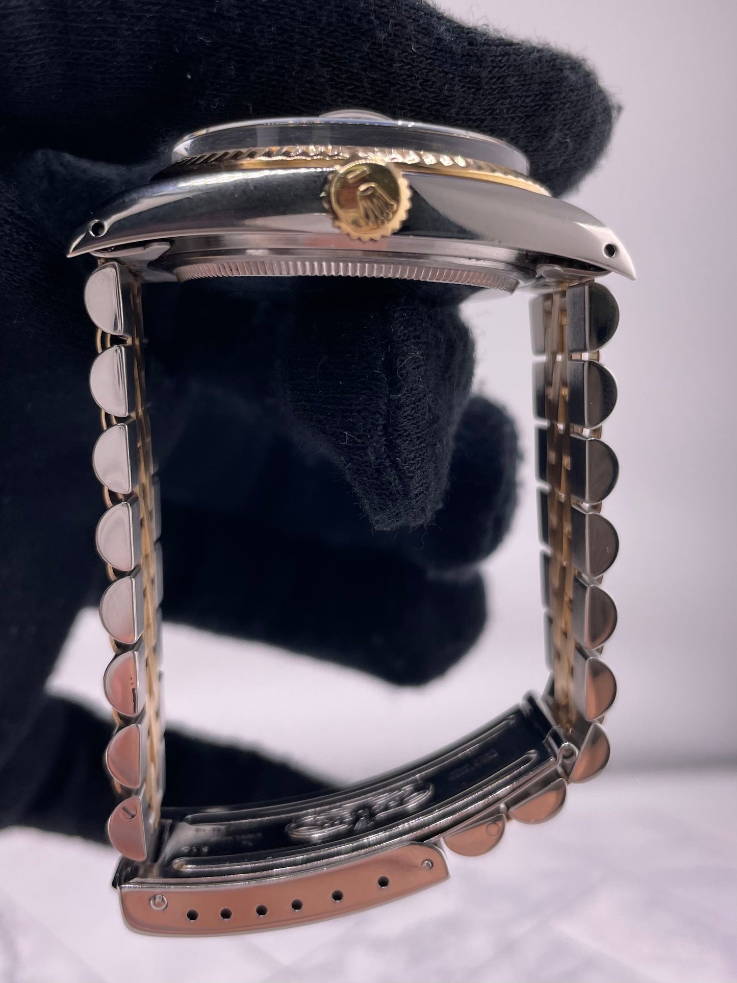 Rolex Datejust Champagne Stick Dial on D Link Jubilee Bracelet Ref. 16013 1985 — view 6