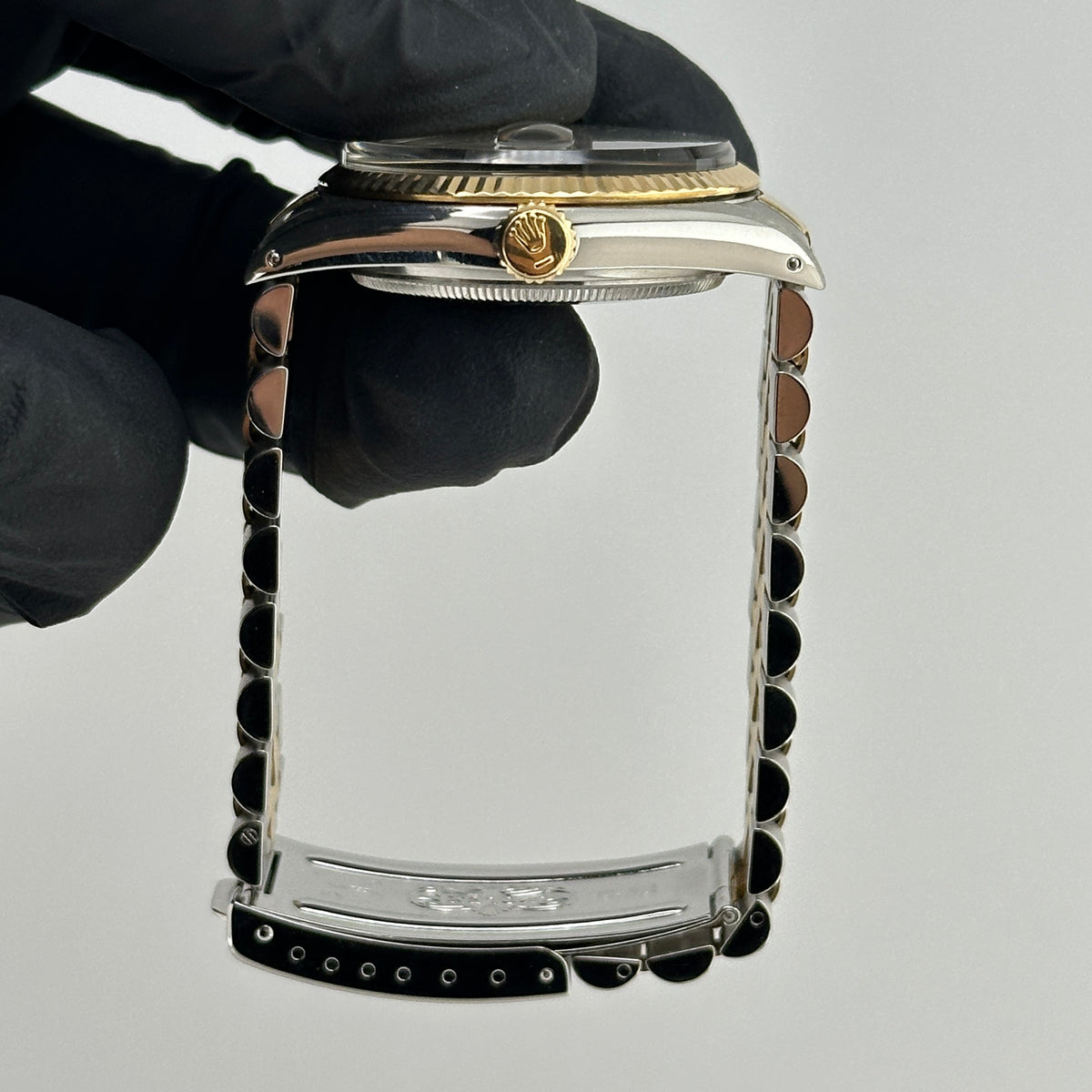 Rolex Datejust Champagne Stick Dial on D Link Jubilee Bracelet Ref. 16013 1986 — view 6