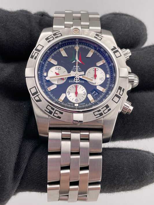 Breitling Chronomat Black Dial Ref. AB0110 Card 2013 — view 2