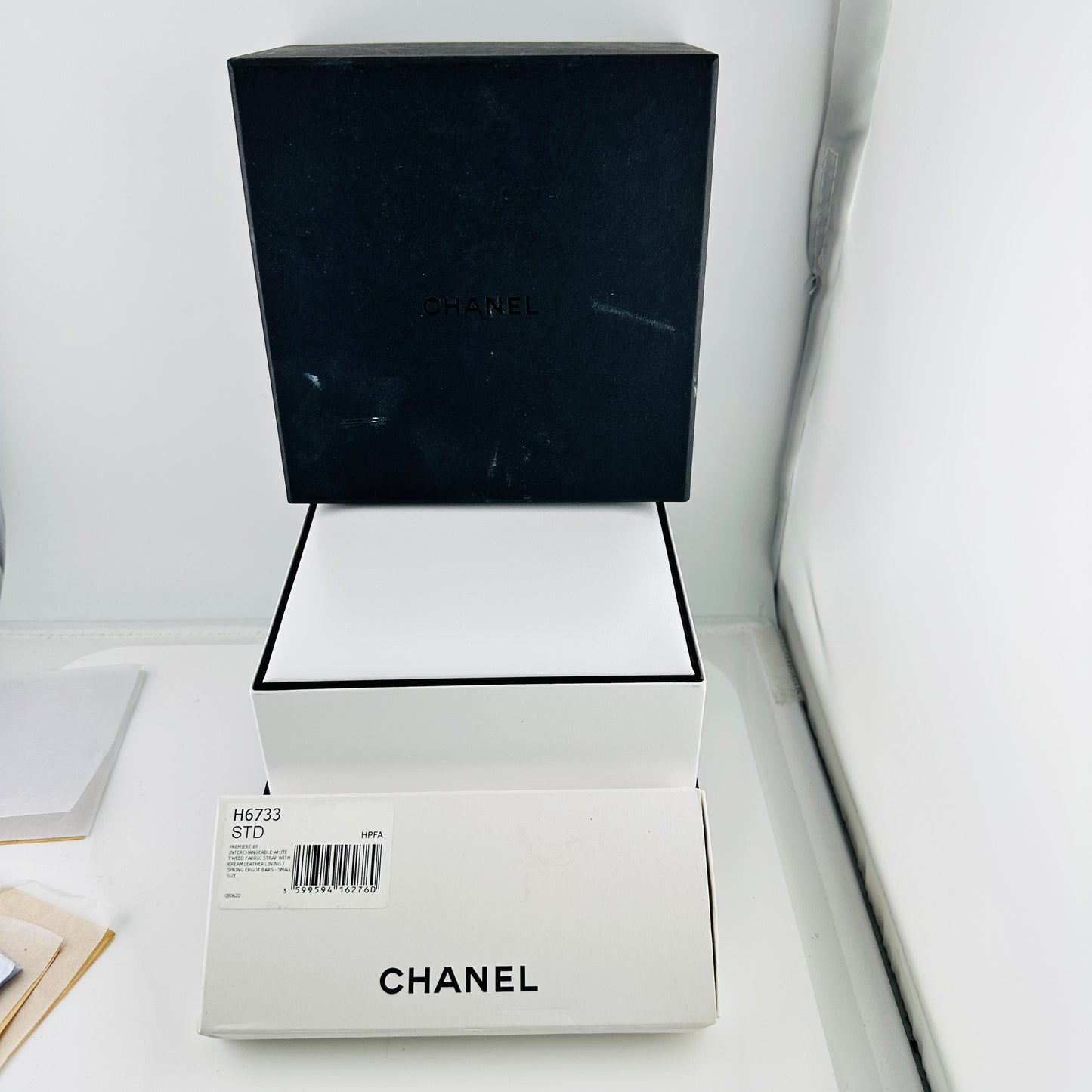 Chanel Boyfriend White Dial on Leather Ref. H0001 — view 8