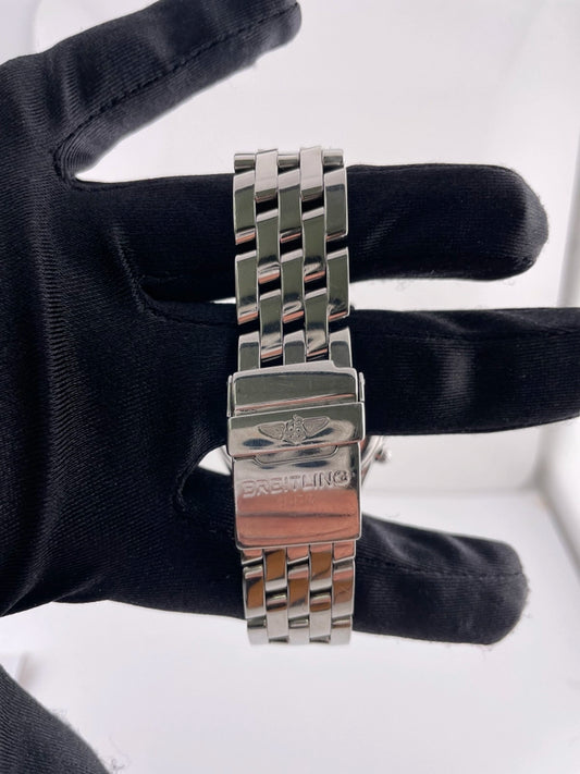 Breitling Sirius Silver Dial on 5 Row Links Ref A53011