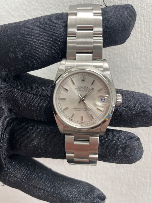 Rolex Datejust Silver Dial on Oyster Ref. 78240 Papers 2001 — view 2