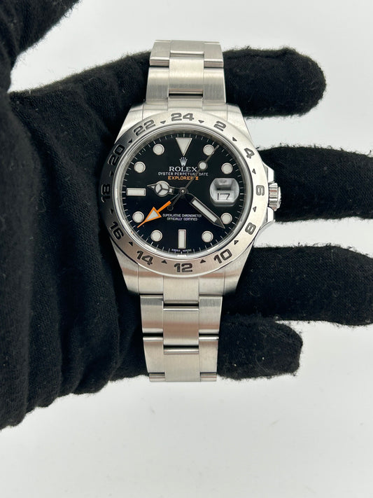 Rolex Explorer II Black Dial on Oyster Steel Bracelet Ref. 216570 Card 2013 — view 2