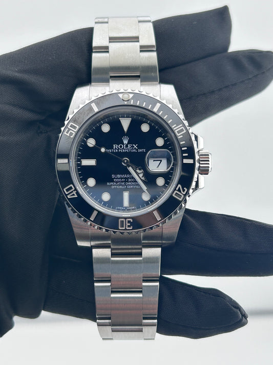Rolex Submariner Black Dial on Oyster Ref. 116610LN Card — view 2