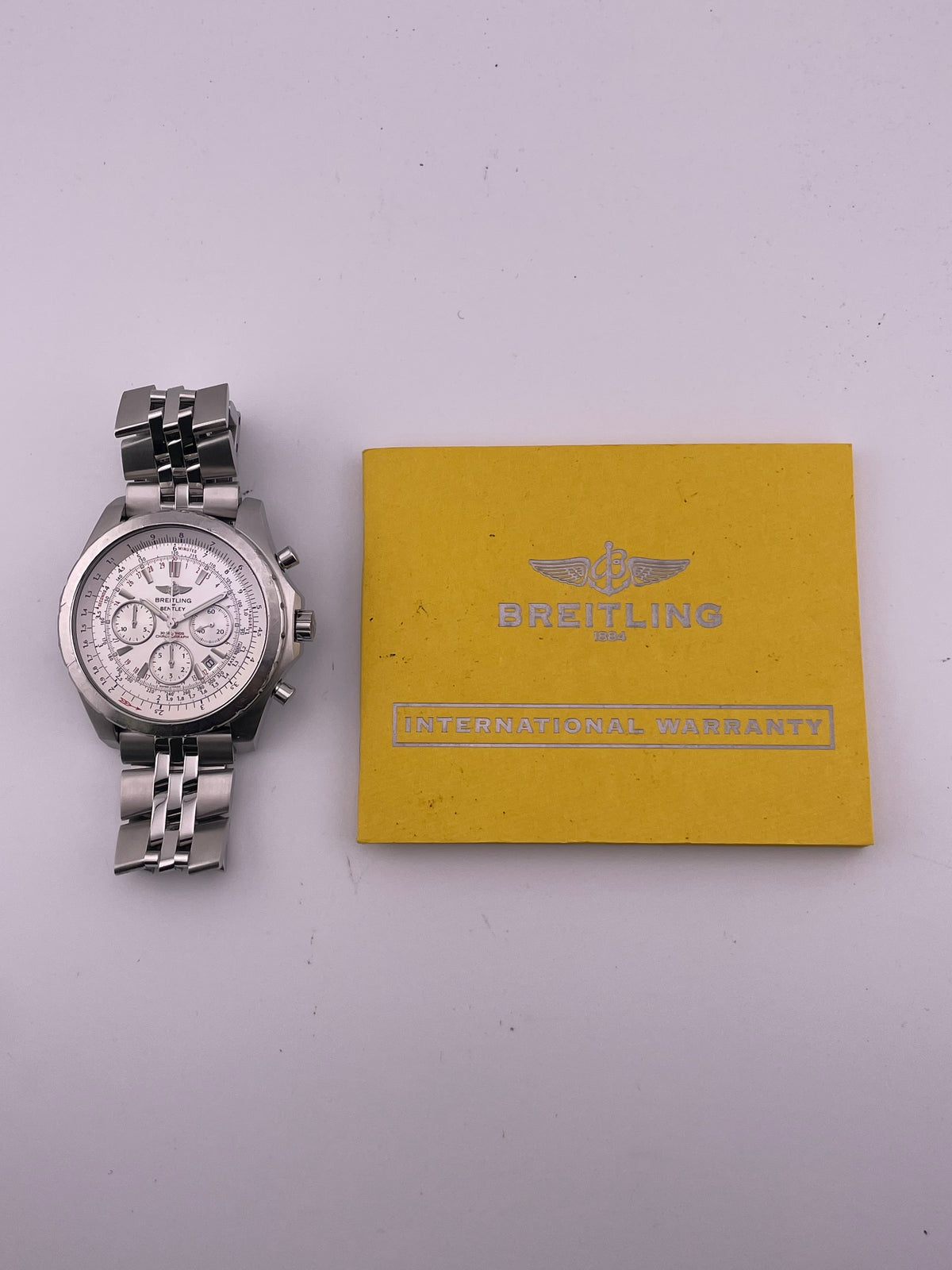 Breitling Bentley Motors T Speed Silver Dial on Stainless Steel Bracelet Ref. A25365/A257G75SPS Papers 2009 — view 7