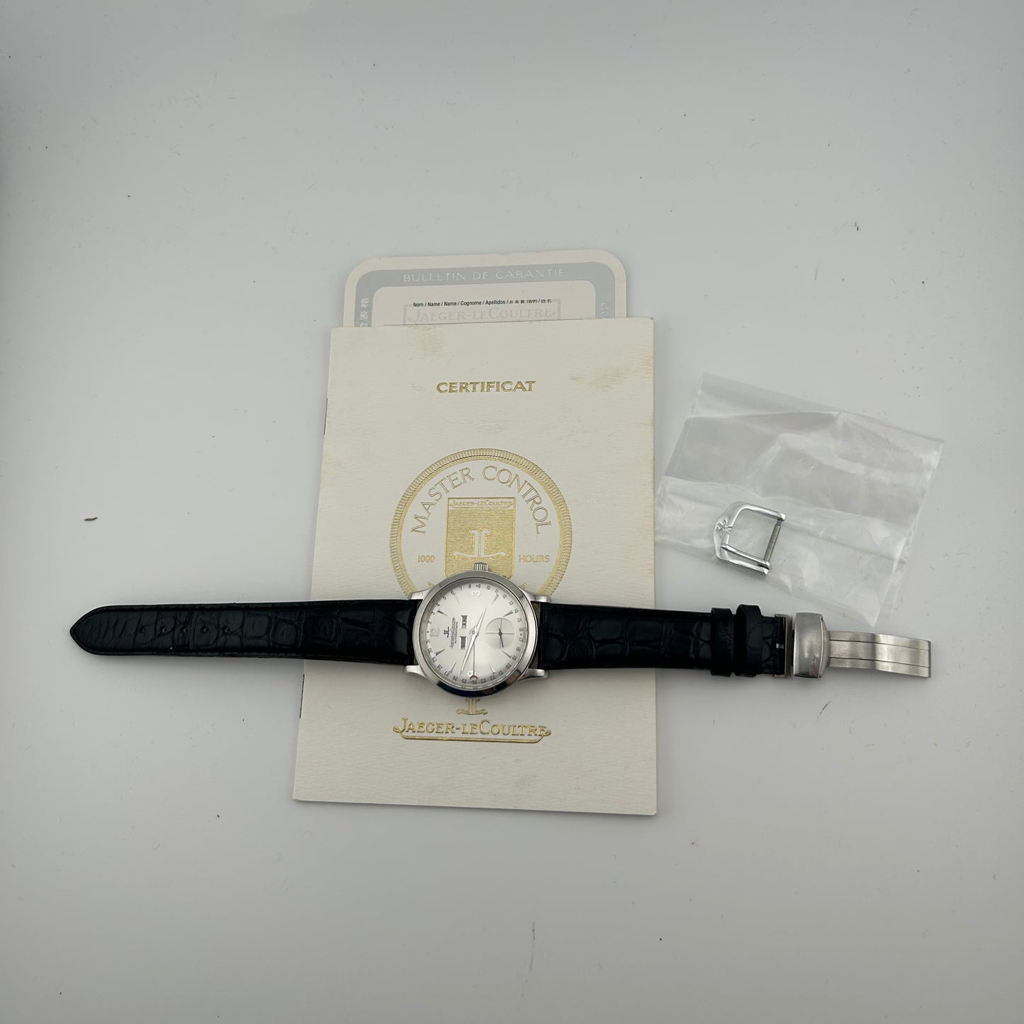 Jaeger Le Coultre Master Control Silver Dial on Leather Ref. 140.840.872B Papers 1995 — view 7