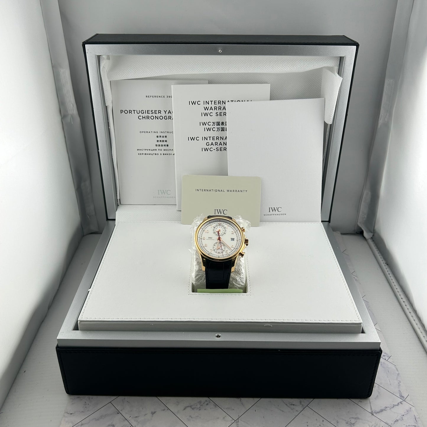 Iwc Portugieser Yacht Club White Arabic Numerals Dial on Rubber Strap Ref. IW390501 Card 2014 — view 7