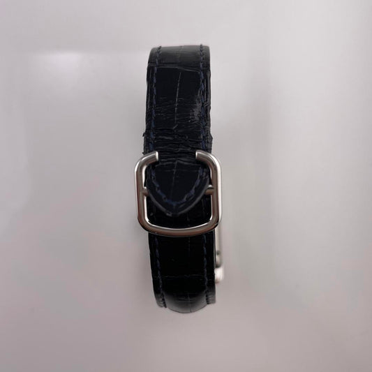 Cartier Tank Americaine Silver Roman Dial on Leather Ref. WSTA0017 Card Open Date — view 2