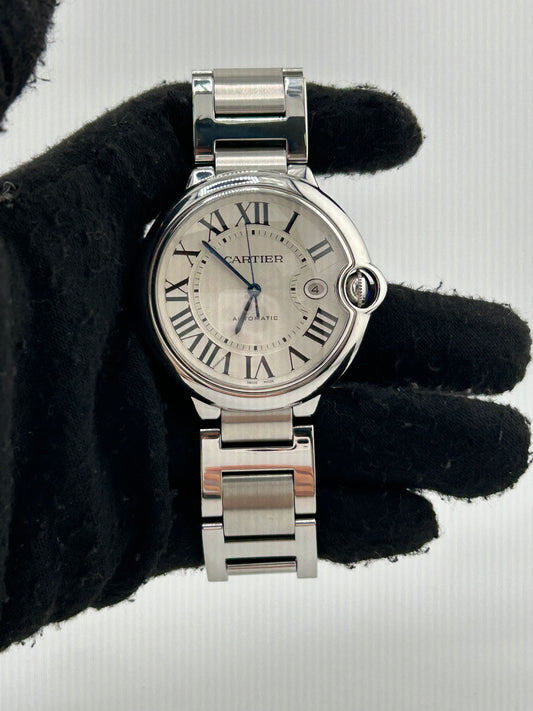 Cartier Ballon Bleu Silver Dial on Stainless Steel Bracelet Ref. W69012Z4 Card 2015 — view 2