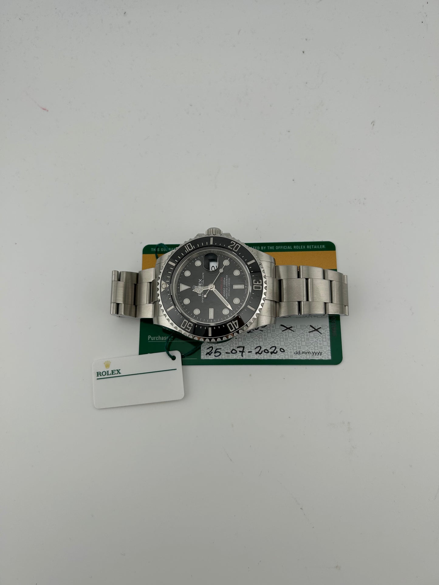 Rolex Sea-Dweller Black Dial on Oyster Steel Bracelet Ref. 126600 Card 2020 — view 7